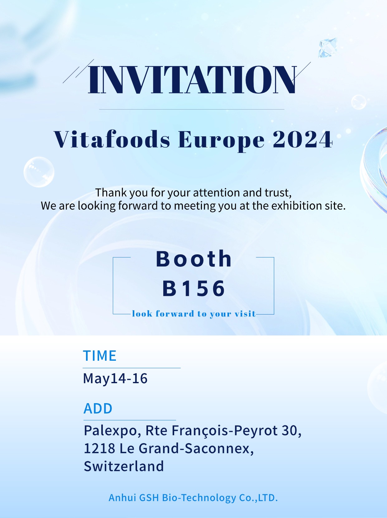Next stop Switzerland: Vitafoods Europe 2024! Next stop Switzerland: Vitafoods Europe 2024!